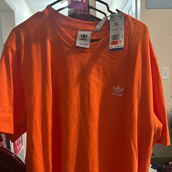 Adidas Men's Orange T-Shirt - Picture 3 of 3